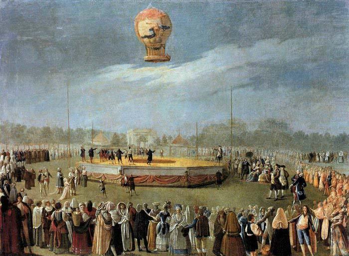 Carnicero, Antonio Ascent of the Balloon in the Presence of Charles IV and his Court china oil painting image